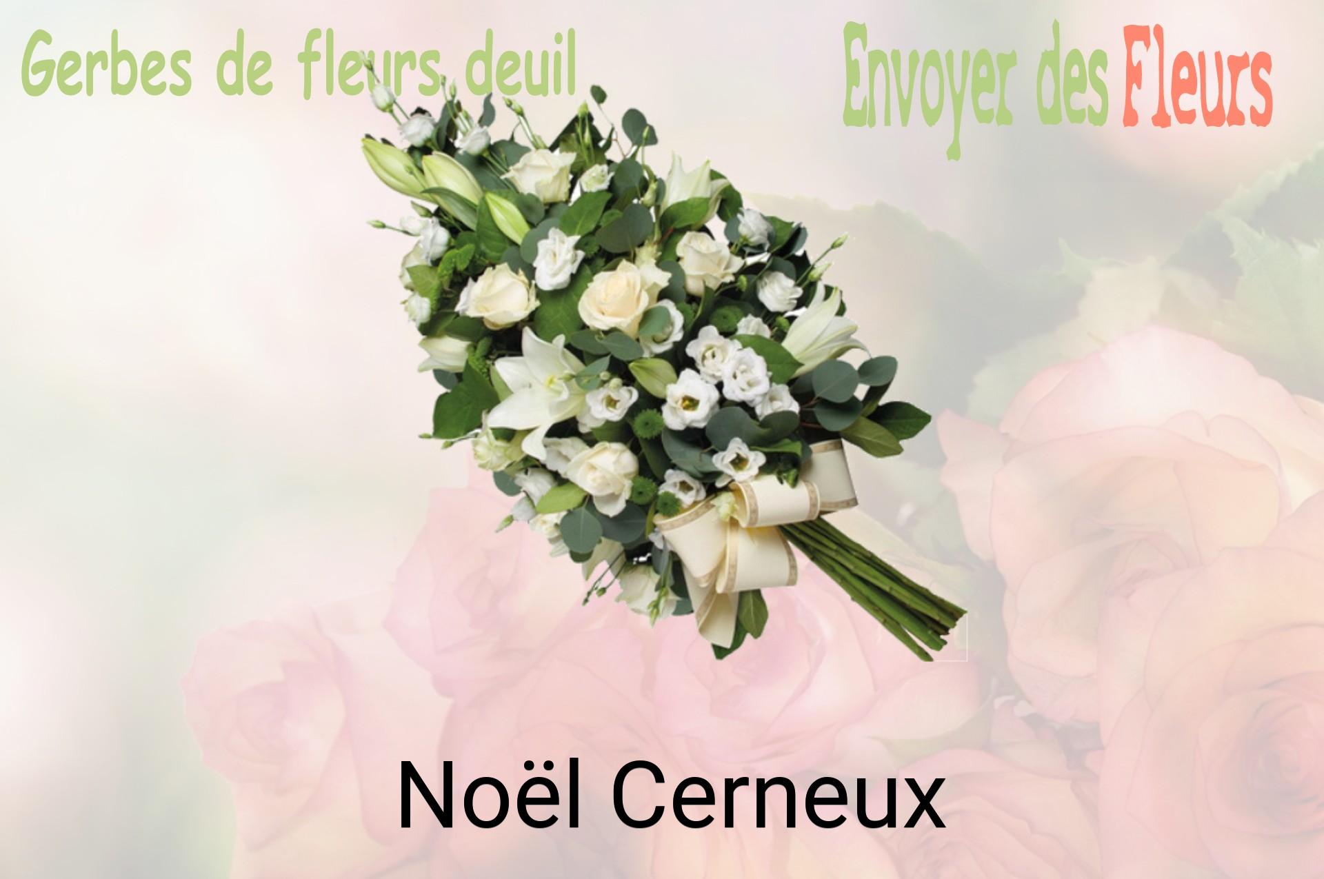 Gerbe de fleurs de deuil livrée à Noël-Cerneux